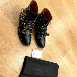 Givenchy Black Studded Elegant Boots (Says Size 35 but fits like 36.5)